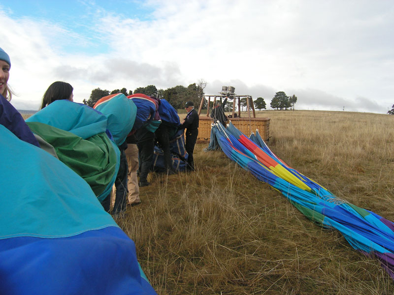 Firing up the balloon